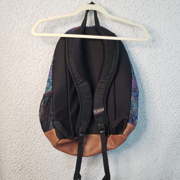 Trans by JanSport Backpack Multicolor Floral Boho Print Unisex 17in School Bag - Picture 2 of 11